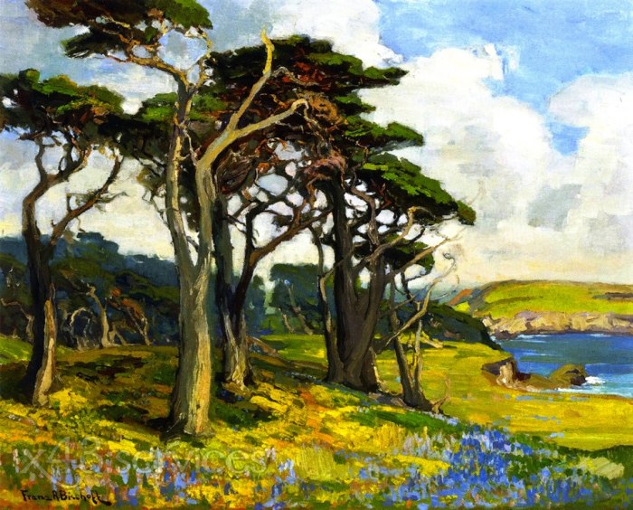 Franz Bischoff - Monterey Kueste im Fruehling - Monterey Shore in Springtime